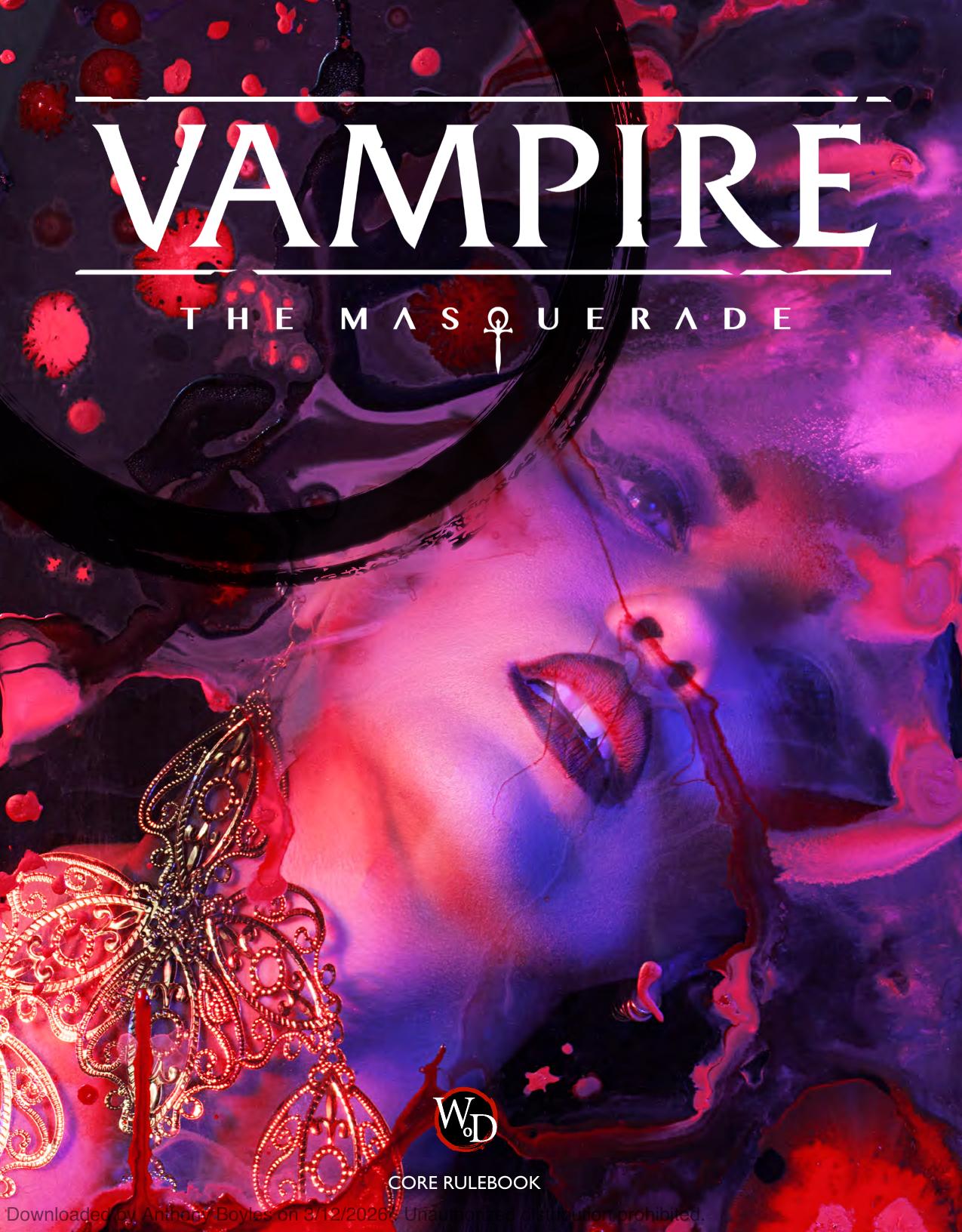 Vampire the Masquerade Core Rulebook